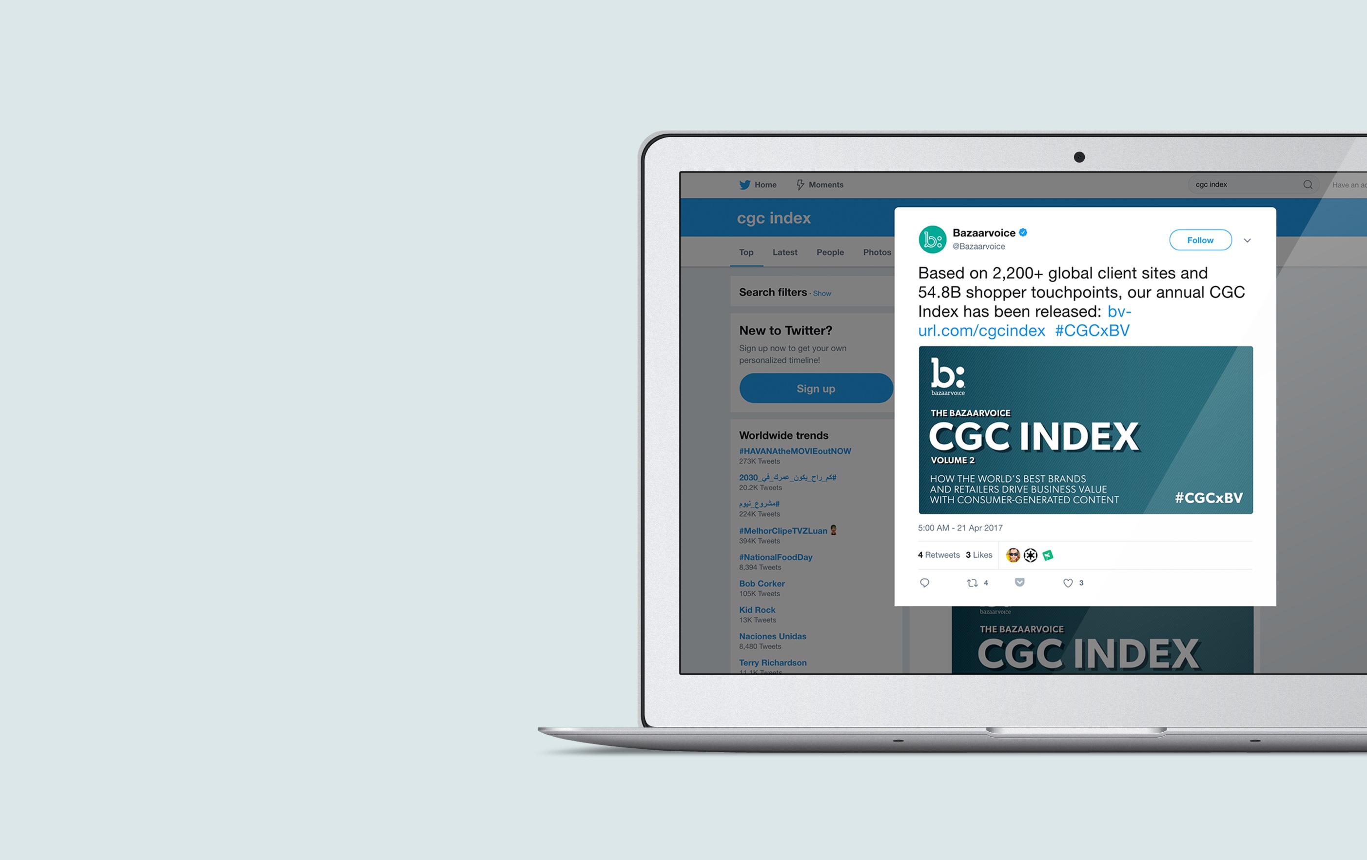 CGC Index Mobile View