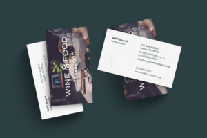 Wine & Food Foundation Business Cards